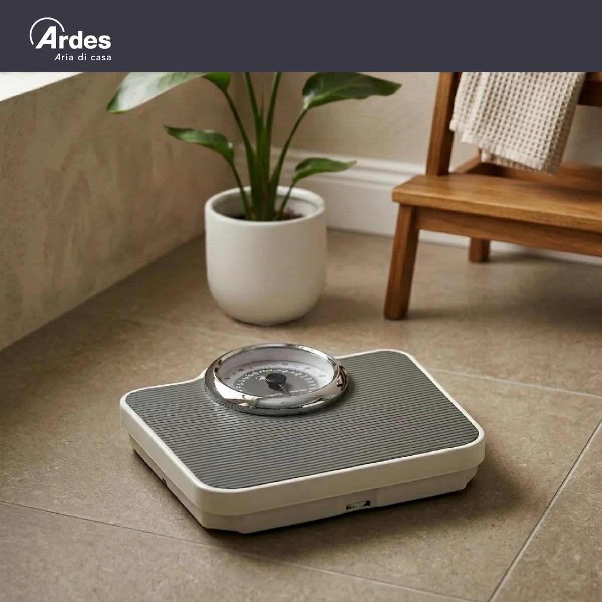 Ardes AR2PP2M Costanza Bilancia Pesapersone Meccanica Senza Batteria Vintage Style NO Pile Peso Max 136 kg