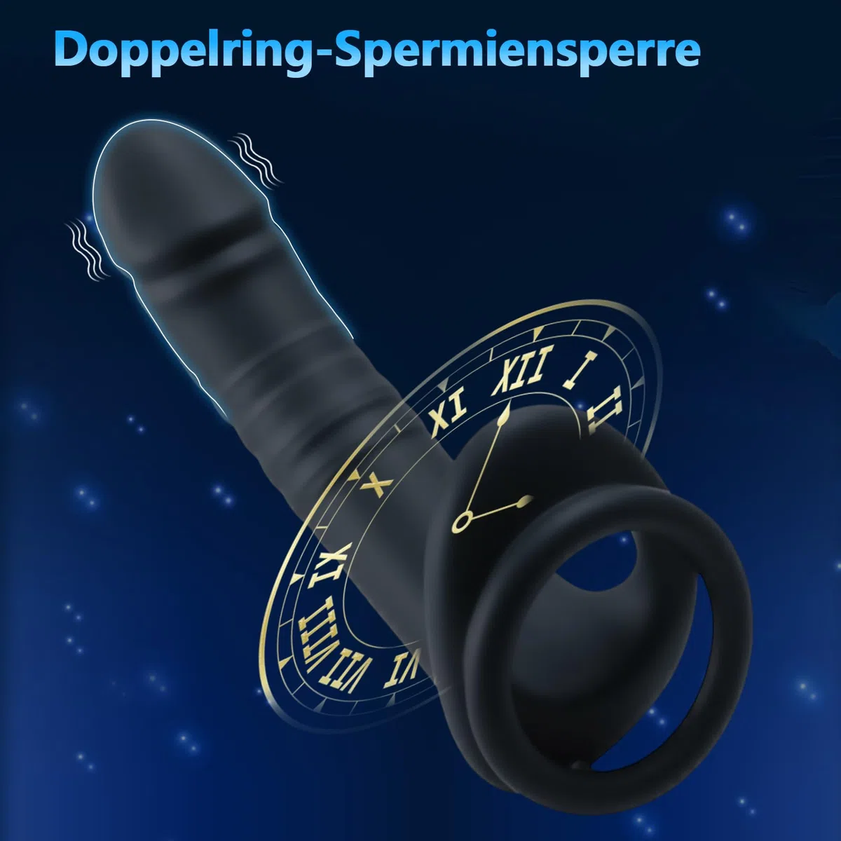 3 IN 1 Vibratore Anale con Anello, Vibratore Anale Dildo, Stimolatore Prostata Anal Plug Sex Toys 10 Modalità di Spinta e Vibrazione Doppio Penetratore Sex Toys con Telecomando per la Coppia