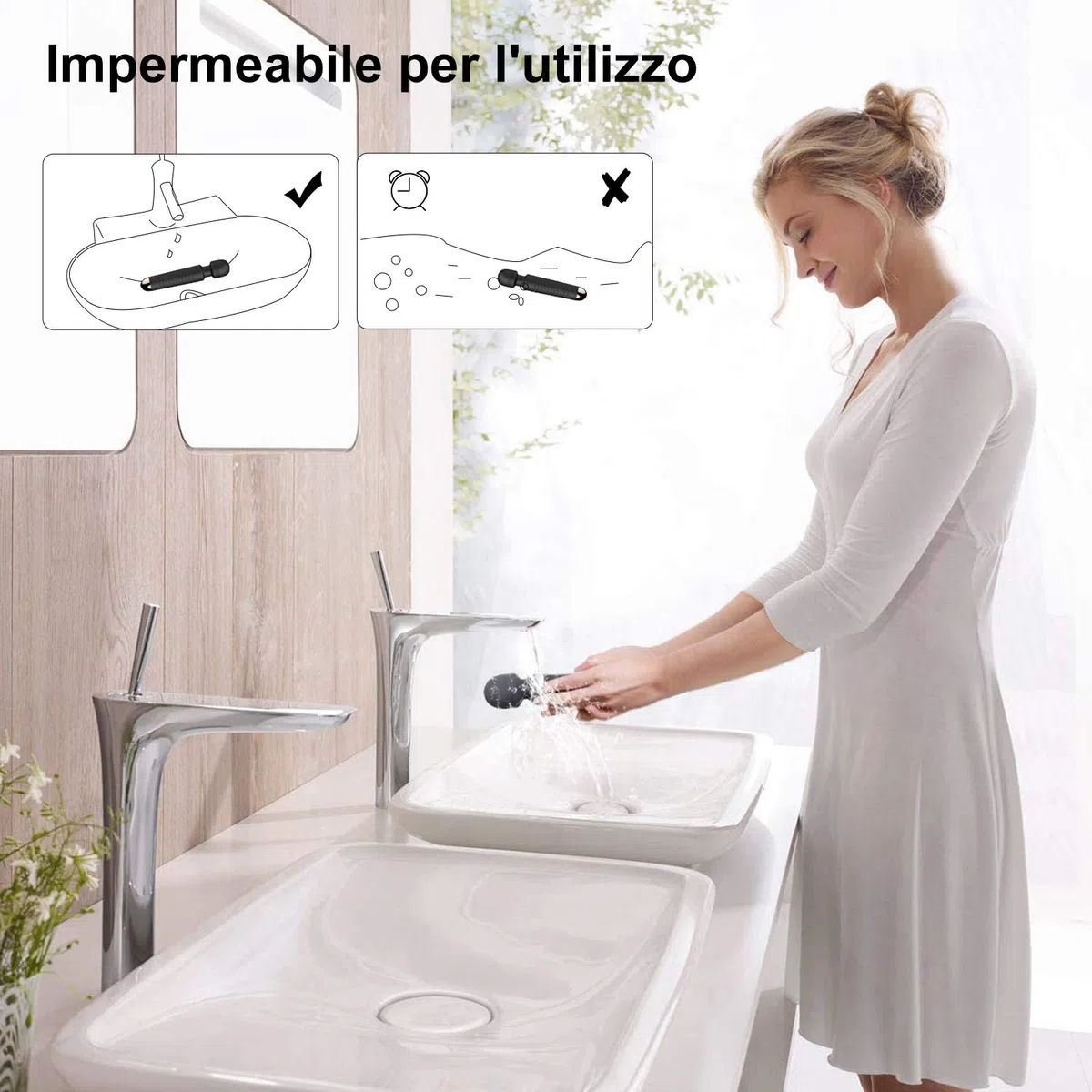 Sex Toys Massaggiatore personale vibratoreper donna, YICOCO vibratore massaggiatori elettrici a bacchetta con 25 potenti modalità di vibrazione per il massaggio rilassante e l'alleviamento