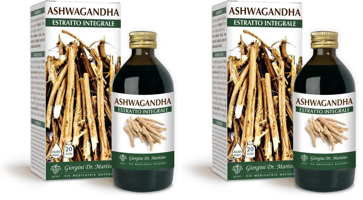 ASHWAGANDHA ESTRATTO INTEGRALE 200 ml Liquido analcoolico - Dr. Giorgini (Confezione da 2)