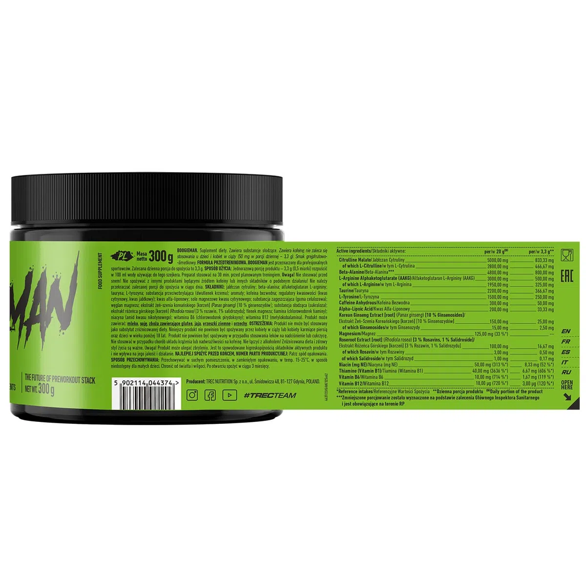 Trec Nutrition BoogieMan, Tropical - 300g