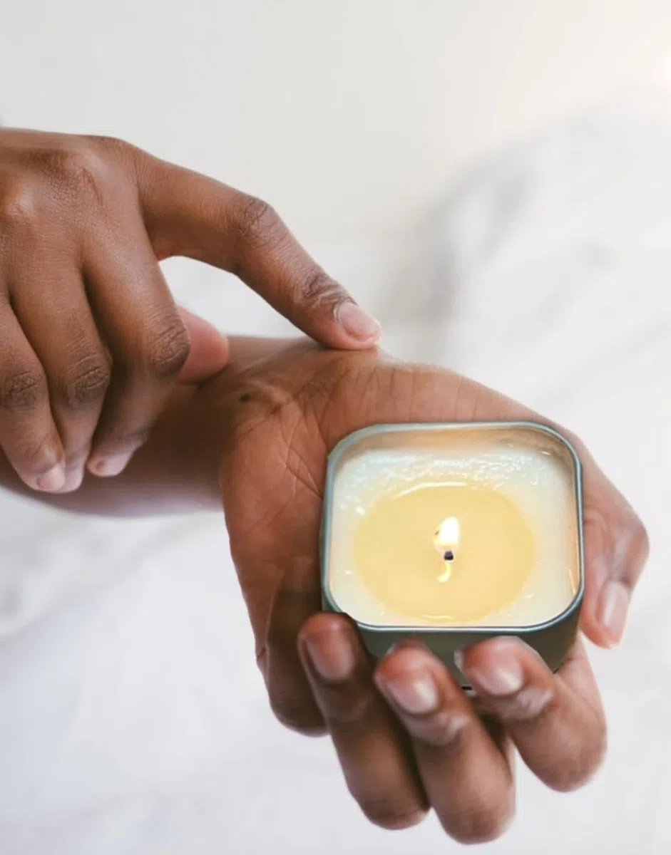 Set regalo per lui/lei, candele massaggianti versate a mano, per la cura di sé