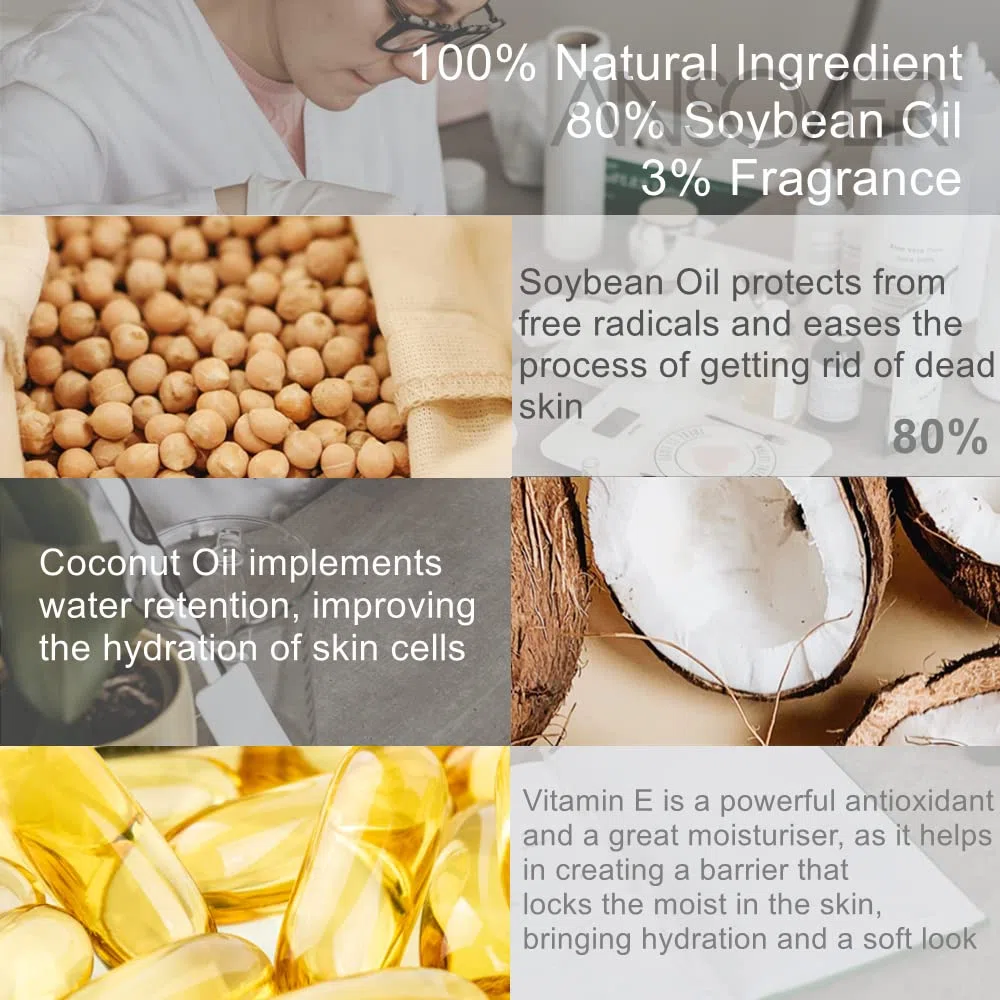 Candele Da Massaggio - Idratanti e nutrienti per la SPA di casa - 230 g (Marshmallow Rosa)