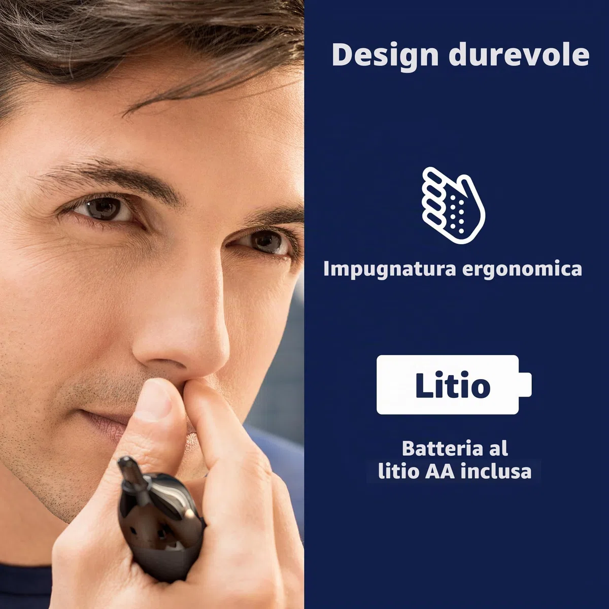Philips Norelco Naso 5000 per naso, orecchie, sopracciglia, NT5600/62