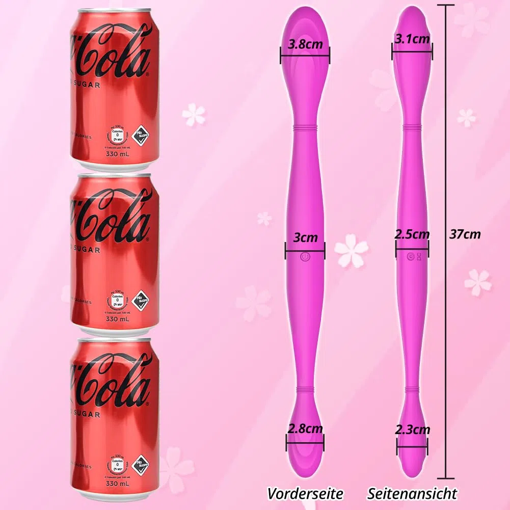 Vibratore di coppia vibratori partner, vibratori di coppia doppio dildo per lei clitoride e punto G stimolatore silicone coppia vibratore giocattolo del sesso con 7 modalità di vibrazione