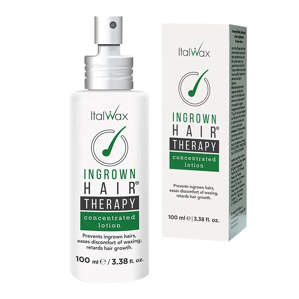 Italwax Lozione Spray Trattamento peli incarniti - 100ml - Previene la comparsa di peli sottopelle dopo la depilazione di zone estese come gambe, braccia petto e schiena