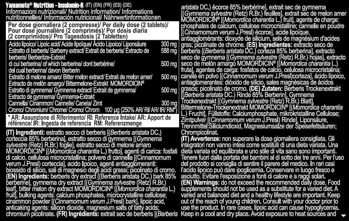 Insulomin-R integratore alimentare di estratti vegetali 60 compresse