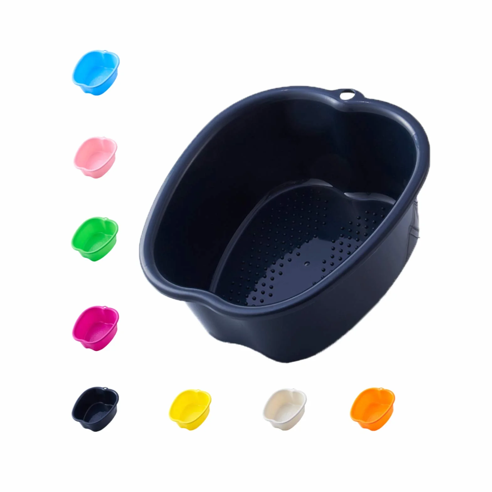 Grande vasca per Pediluvio Plastica Vaschetta Pedicure,per Pedicure Disintossicazione e Massaggio,perfetta per Immergere i Piedi,Può essere Messo a Bagno (Black)