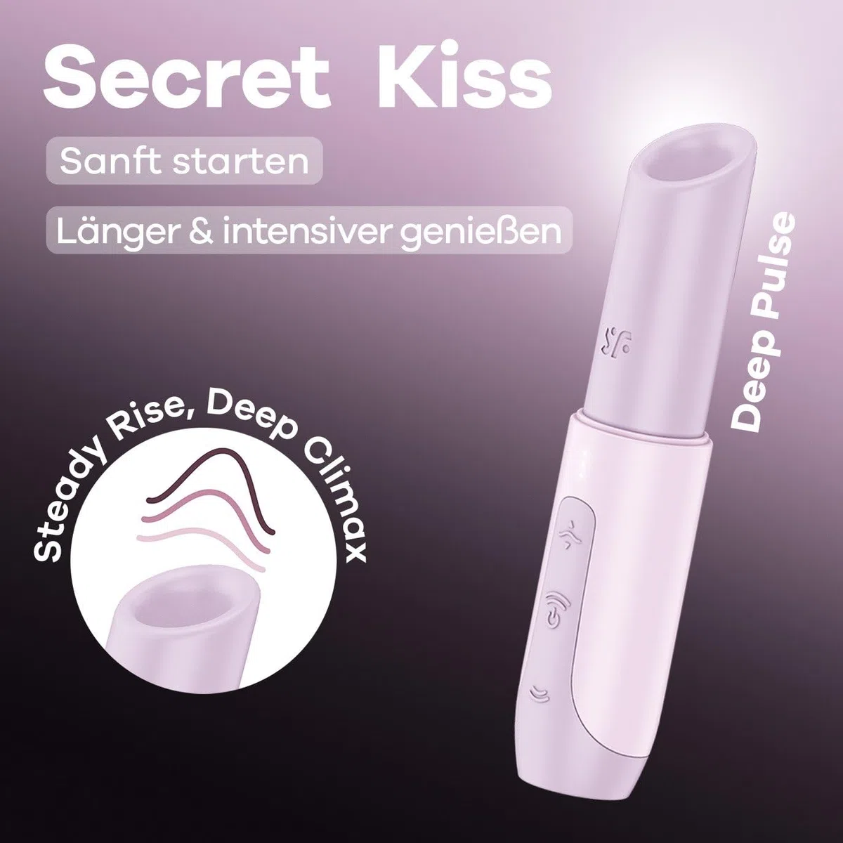 Satisfyer Secret Kiss, giocattolo sessuale per adulti, per donne, stimolazione del clitoride, vibratore per il benessere e il piacere sessuale