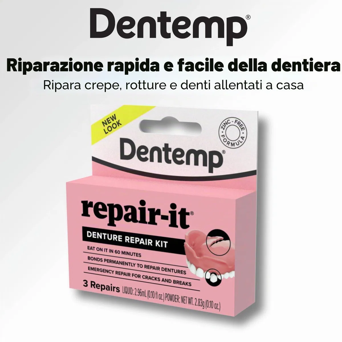 Dentemp - Kit di Riparazione per Dentiere D. O. C