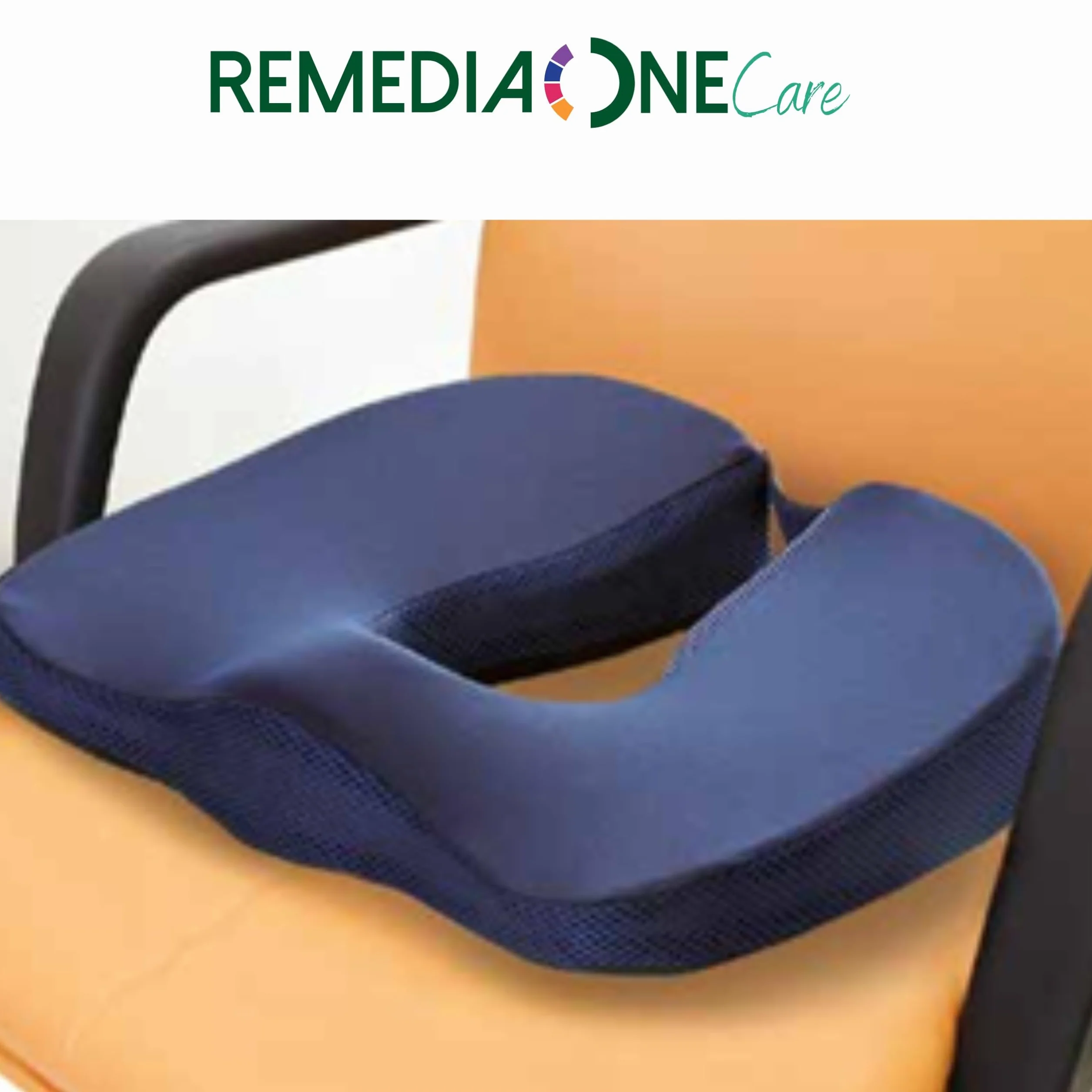 Cuscino per Prostata Uomo, Cuscino per Prostatite, Antiprostata, Ideale per Uso in Ufficio, Auto e Sedia a Rotelle - Memory FOAM, Rivestimento in Poliestere, Sfoderabile - Blu