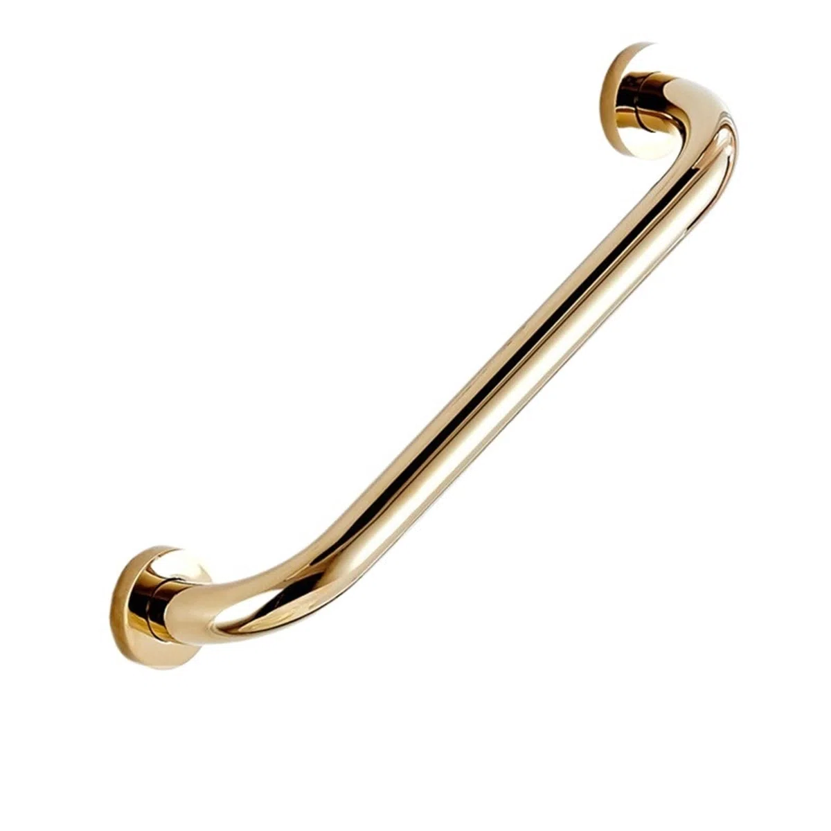 Maniglioni per Doccia e Bagno, Barra di Sicurezza per Doccia e Vasca da Bagno, Maniglia in Ottone Dorato da 30cm/40cm/50cm, Maniglione da Bagno con Impugnatura Antiscivolo (50cm Oro)