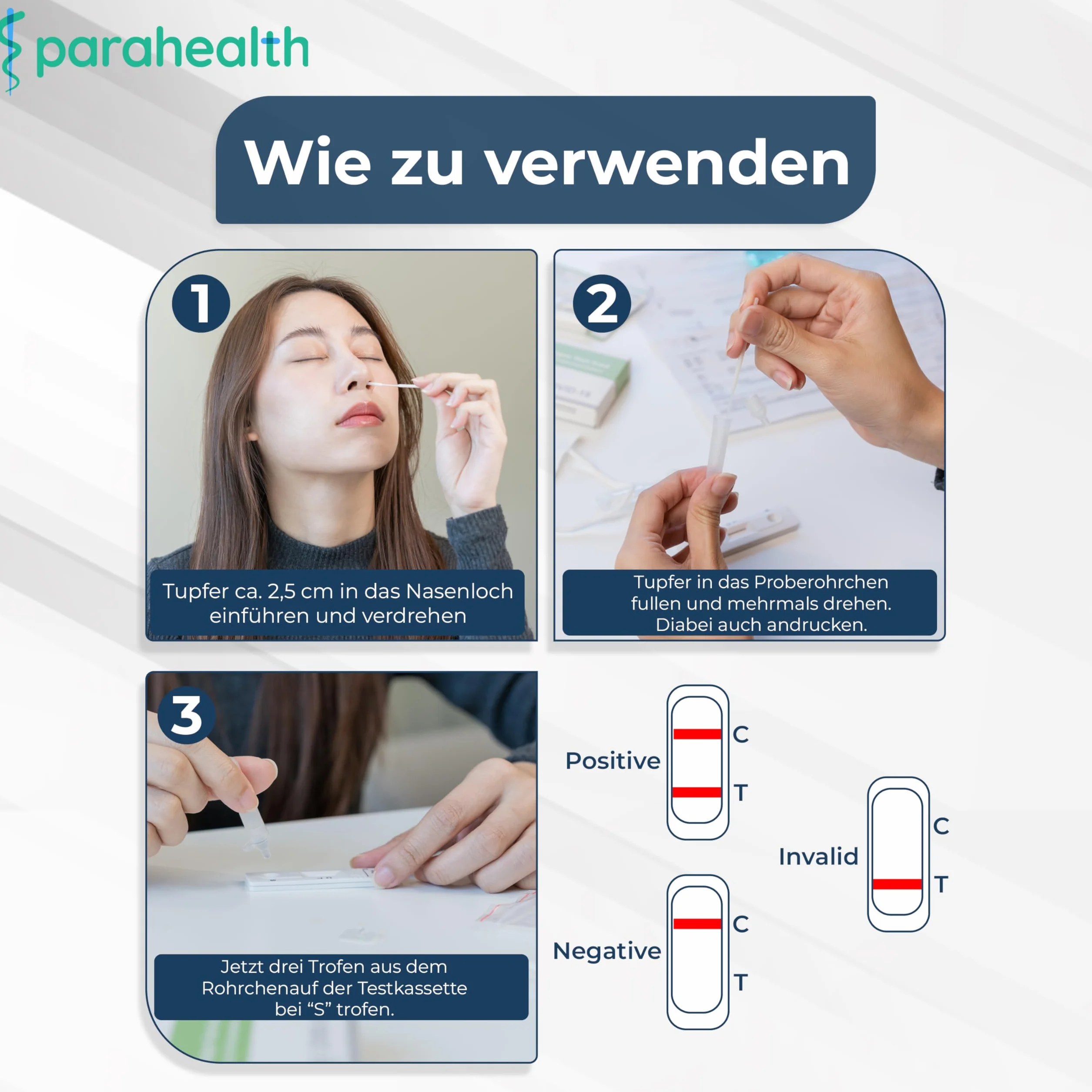 diagnostics - 40 tamponi rapidi per COVID-19, Test Antigenico Nasale, Validato per Nuove Varianti 2024, Sensibilità Alta