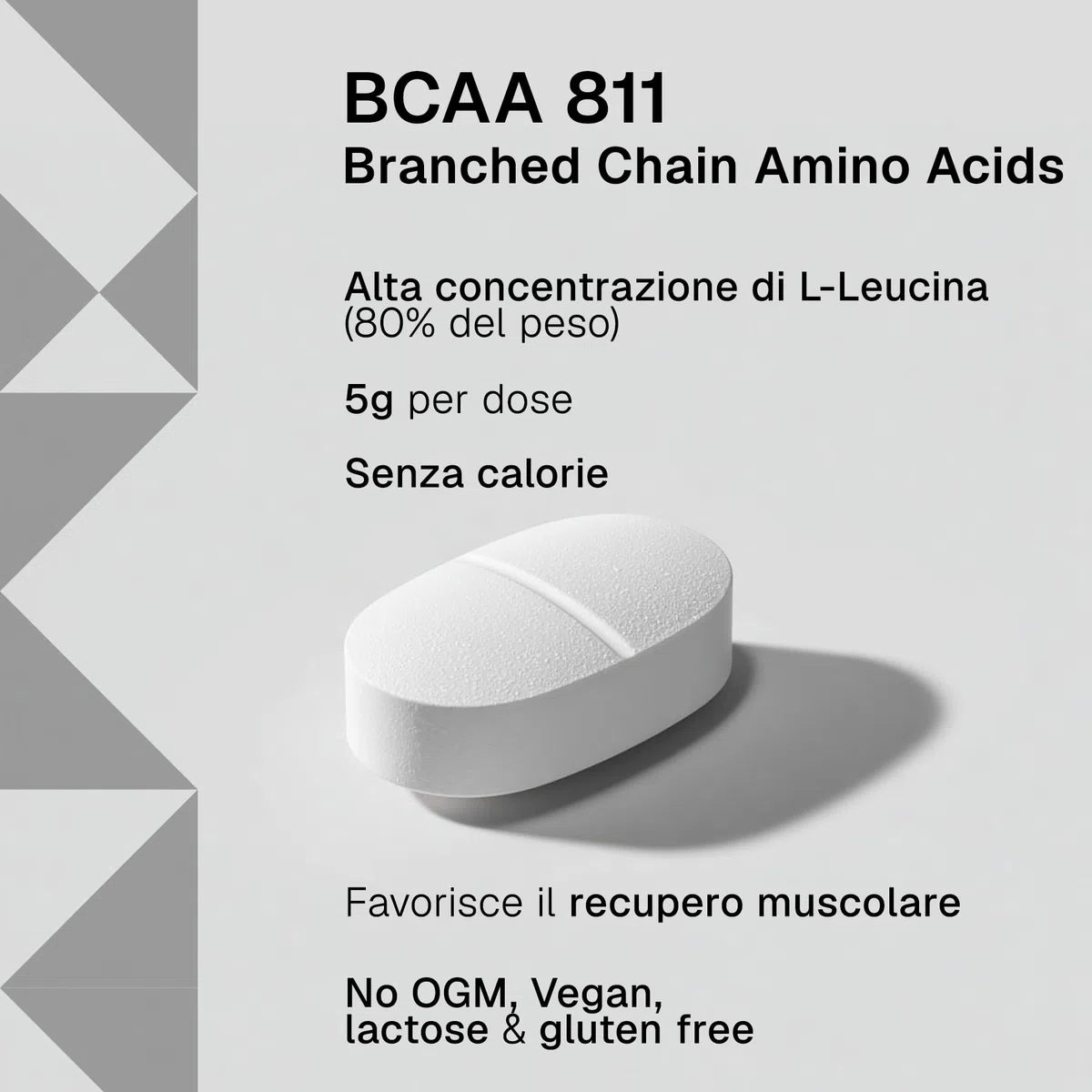 Aminoacidi Ramificati BCAA 8 1 1 500 Compresse RTP – con 4000 mg L-Leucina, L-Isoleucina e L-Valina – Vitamina B6 – Amminoacidi BCAA per Sport, Palestra e Pre Post Workout