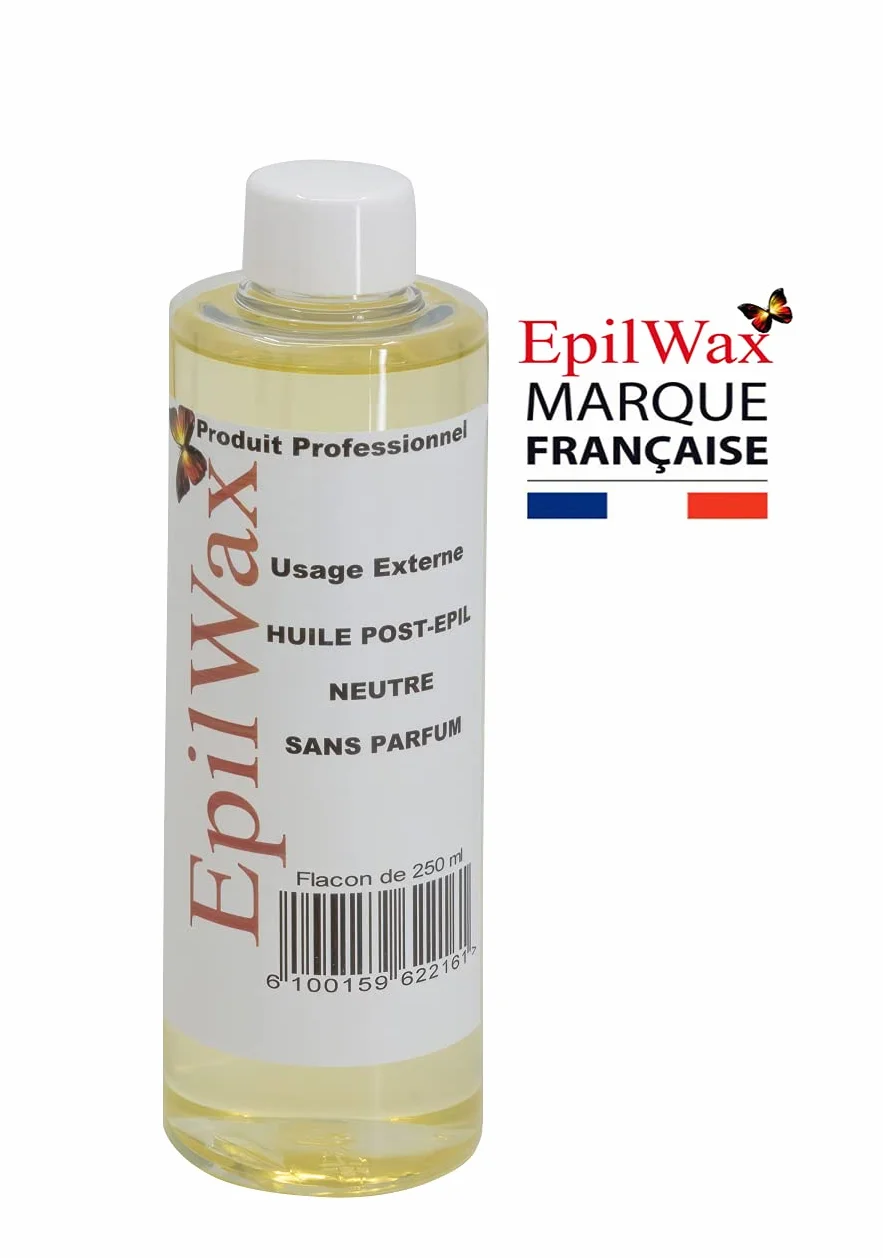 EPILWAX - Kit di rifornimento con: 12 cartucce Roll-on con Aloe Vera, 1 confezione di 100 strisce non tessute per la depilazione e 1 bottiglia di olio neutro dopo la depilazione da 250 ml
