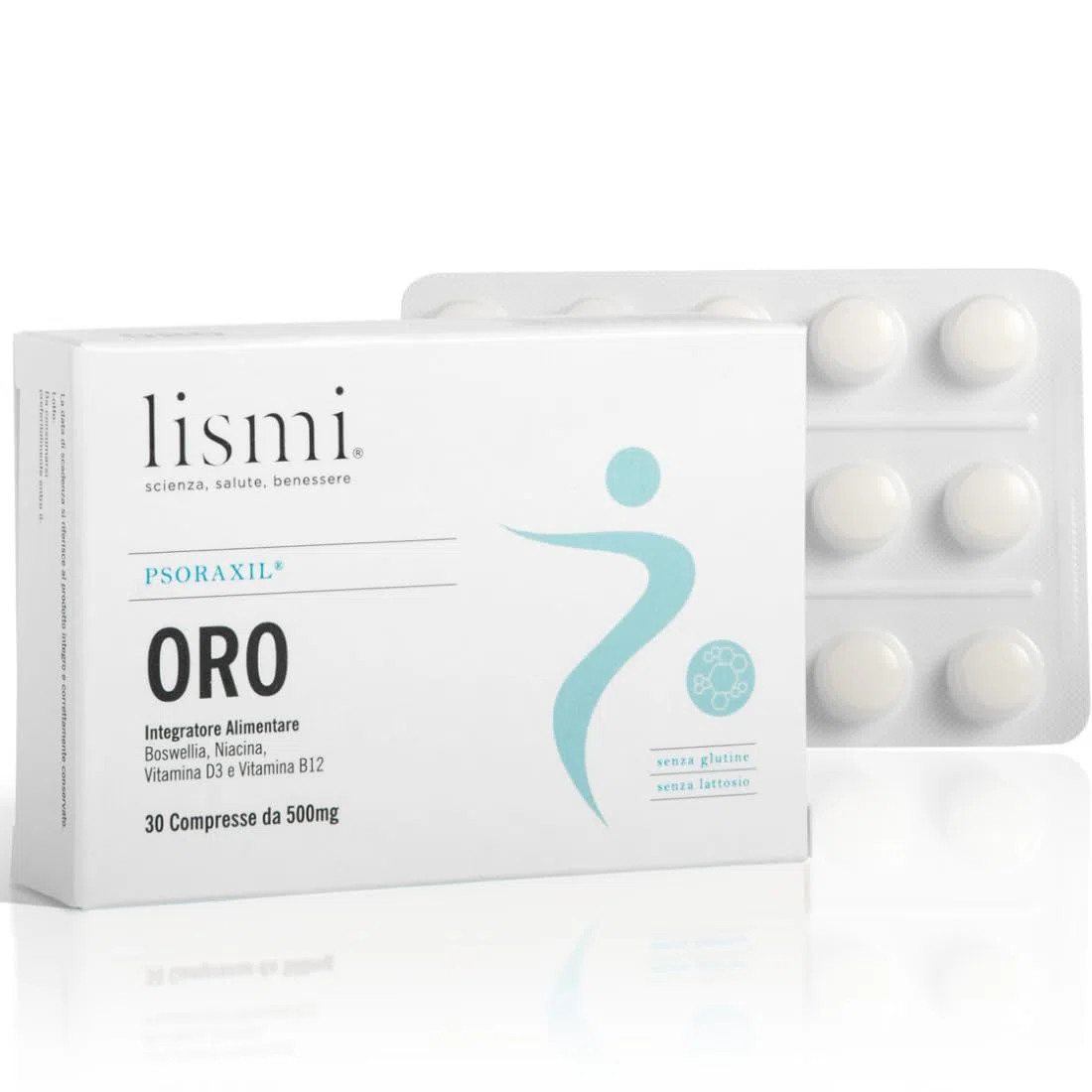 PSORAXIL ORO - Integratore per la Psoriasi, per il Benessere della Pelle e Mucose, Infiammazioni e Alterazioni Cutanee, Dona Protezione Osteo-Articolare, Made in Italy, Confezione da 30 Compresse