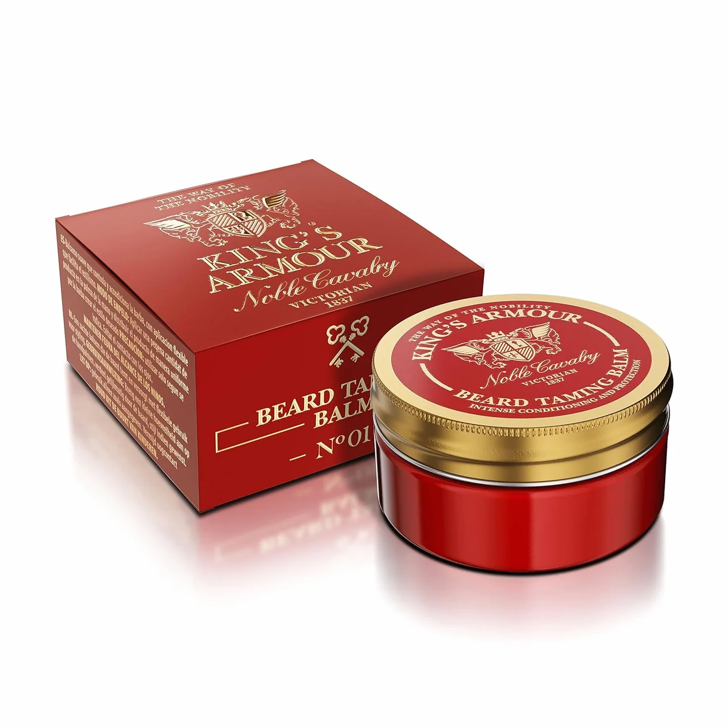 King's Armour Luxury Beard Care Balm 50 ml - Balsamo Premium Beard Tamer - Cura e Protezione Intensive