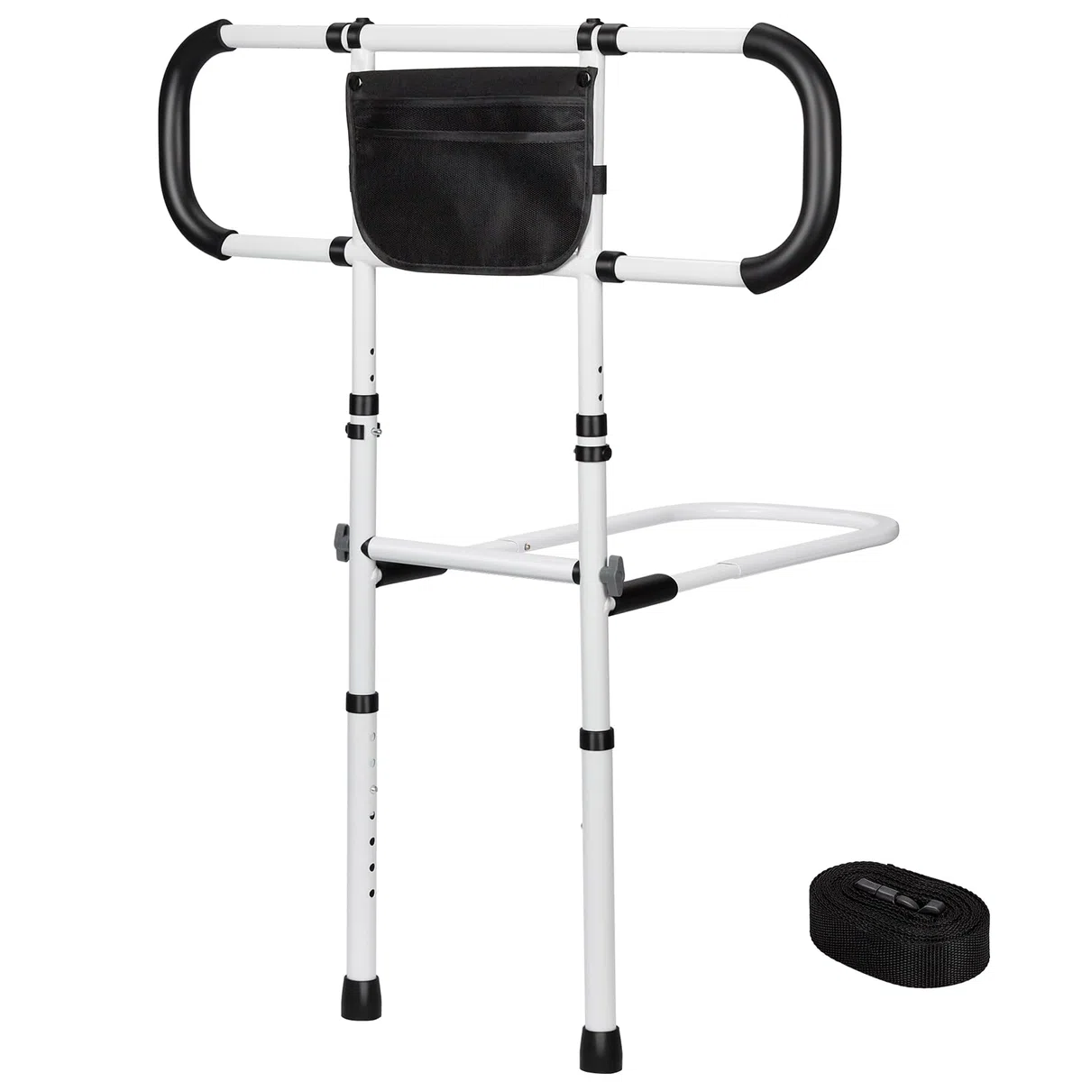 Sponda letto Anziani, Sponde per Letto Anziani y Disabili Stabili e Fermi, Portatile Barriera Letta con Borsa Portaoggetti è Facile da Installare e Adatto a Varie Letta, Grande
