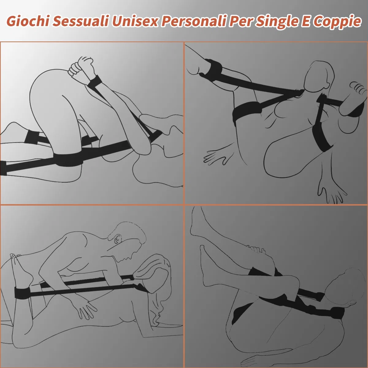 Manette per Coppia Manette Sexishop Manette Sexyshop Nere Sexytoysys Coppia Donna Sexyshop Per Lui e Lei 5 Kit