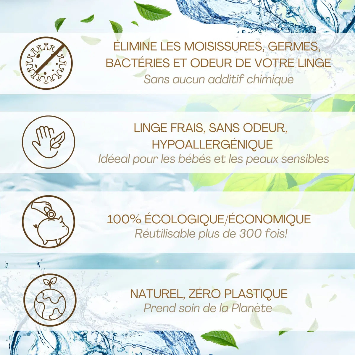 2-in-1 Ecologico – Alternativa al Detersivo + Sapone Smacchiante Artigianale – 350 Lavaggi Riutilizzabili – Zero Rifiuti, Ipoallergenico, Per Neonati e Pelli Sensibili – NUOVA VERSIONE