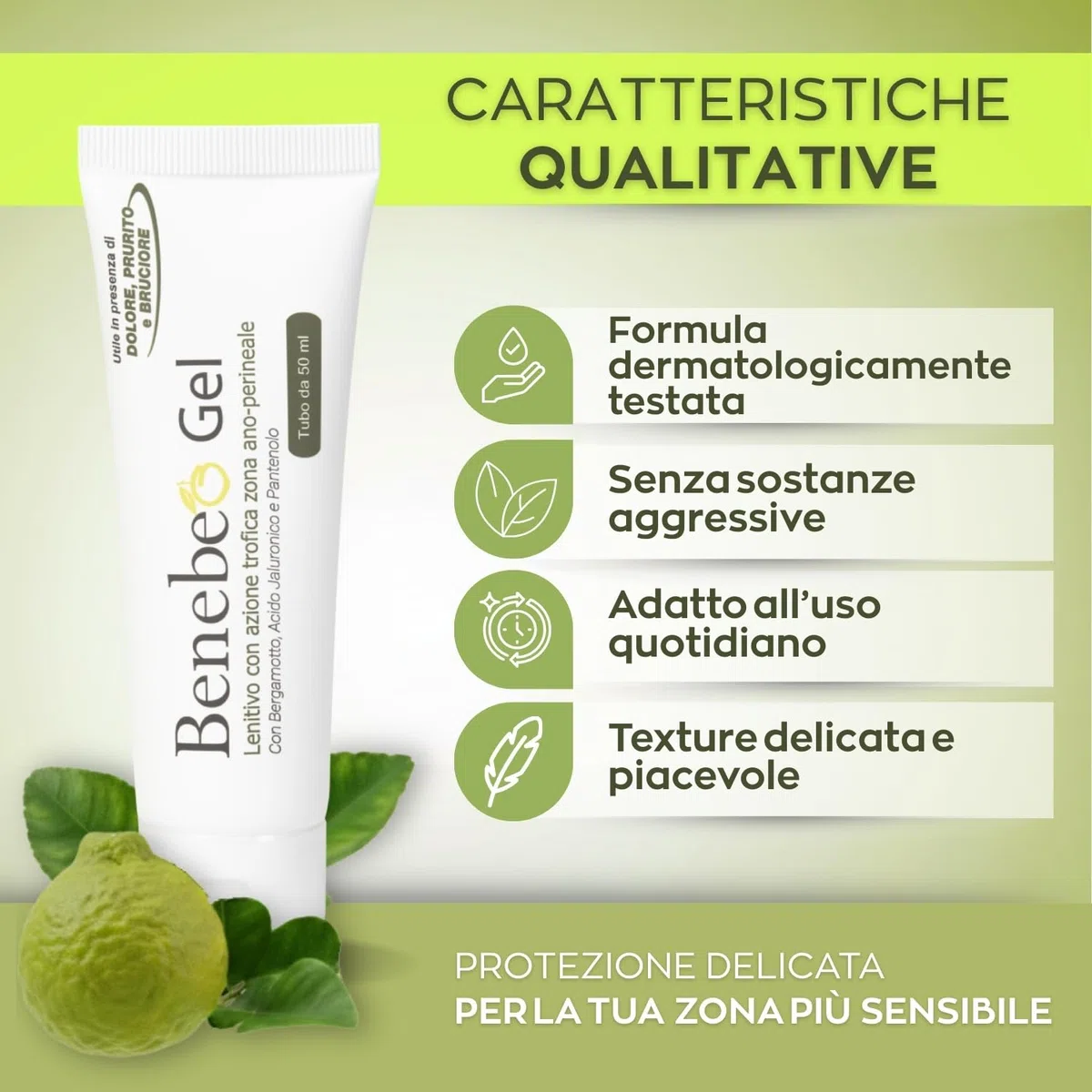 Benebeo Gel Wellvit - Crema Anale, Crema Intima Lenitiva Prurito Bruciore Zona Ano-Perineale con Acido Ialuronico e Pantenolo, Sollievo per Fastidio e Sensibilità, pH Fisiologico - 50 ml Made in Italy