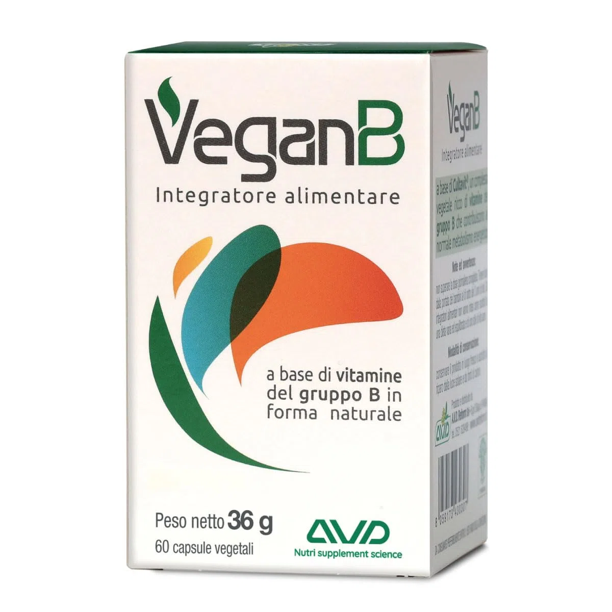 AVD REFORM | VeganB – Complesso Vegetale ricco di Vitamine del Gruppo B da Germogli di Grano Saraceno – Adatto a Vegani e Vegetariani – 60 capsule - Prodotto in Italia