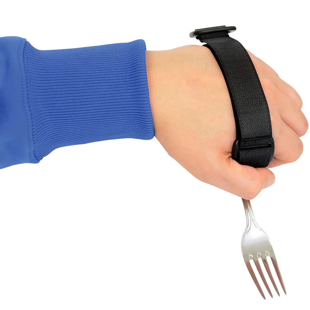 YJZQ Adattatore Aiuto Mangiare Utensili Adattivi Cinturino Posate Polsino Da Usare Cucchiaio per Anziani Disabili