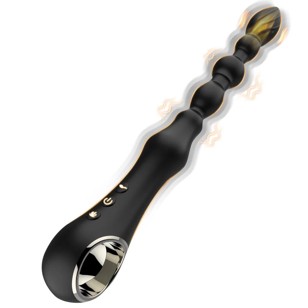 Vibratore Perline Anale Plug Massaggiatore Prostatico Punto G Dilatatore con 7 Modalità di Vibrazione con Funzione Riscaldante Anale Vibrante per Coppie Massaggiatore per la Prostata Anali Plug