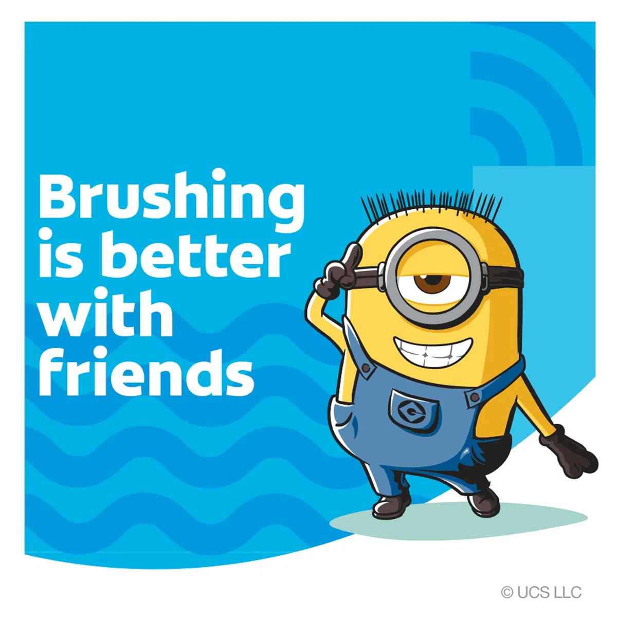 Colgate Spazzolino da denti per bambini, alimentato a batteria, Minions, spazzolino extra morbido, dai 3 anni in su, 1 confezione