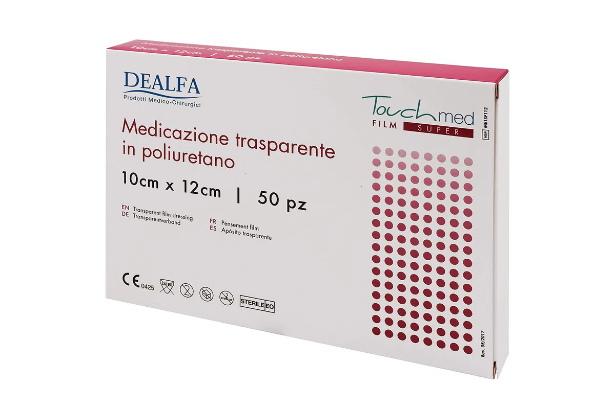 TOUCHMED Medicazione Adesiva Sterile in Film di Poliuretano - 10x12 cm - Trasparente e Impermeabile - Protezione Avanzata per la Pelle - Monouso - Confezione da 50 Pezzi