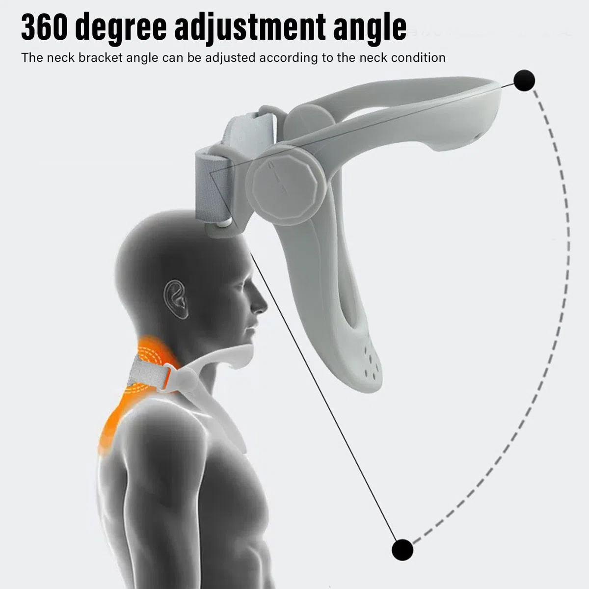 Esercitatore Per Barella Per collo Cervicale - Tutore Per collo Per Postura - Tutore Per collo Per Collare Cervicale, Dispositivo di Trazione Per collo Cervicale, Per Postura del collo in Reparto Per