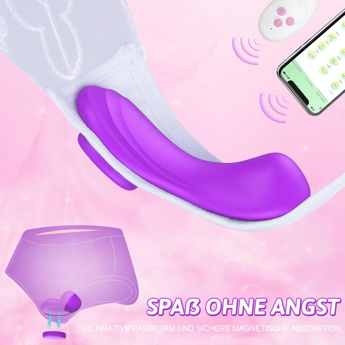 Vibratore A Farfalla Ultrasottile Da 0,09 Libbre - DRAGOSTI, Vibratore Da Appoggio Con 10 Vibrazioni Per Quando Sei In Movimento, Vibratore Clitorideo Con Telecomando, Sex Toy Per Coppie, Donne