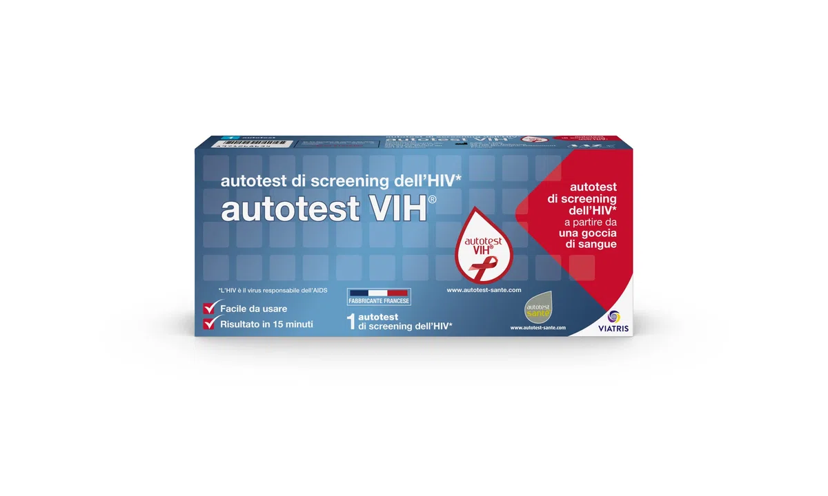 My Test Autotest HIV, Test Rapido Autodiagnostico per Infezione da HIV, Risultati in 15 Minuti, Facile da Usare a Casa