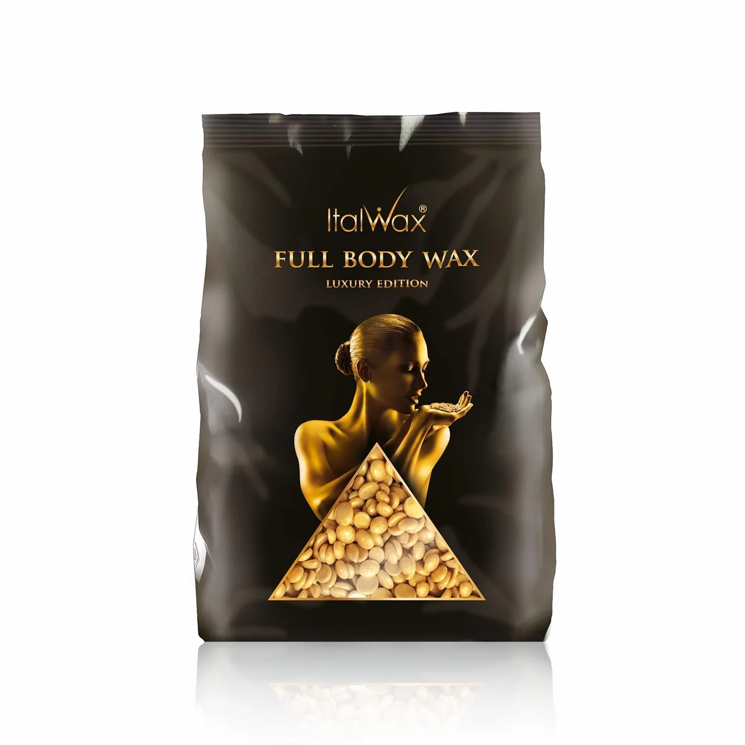 Italwax Luxury Full Body – 1Kg - Perline di cera per la depilazione a caldo senza strisce - Formulazione sintetica ideale per le pelli sensibili – Idonea per la depilazione di tutte le parti del corpo