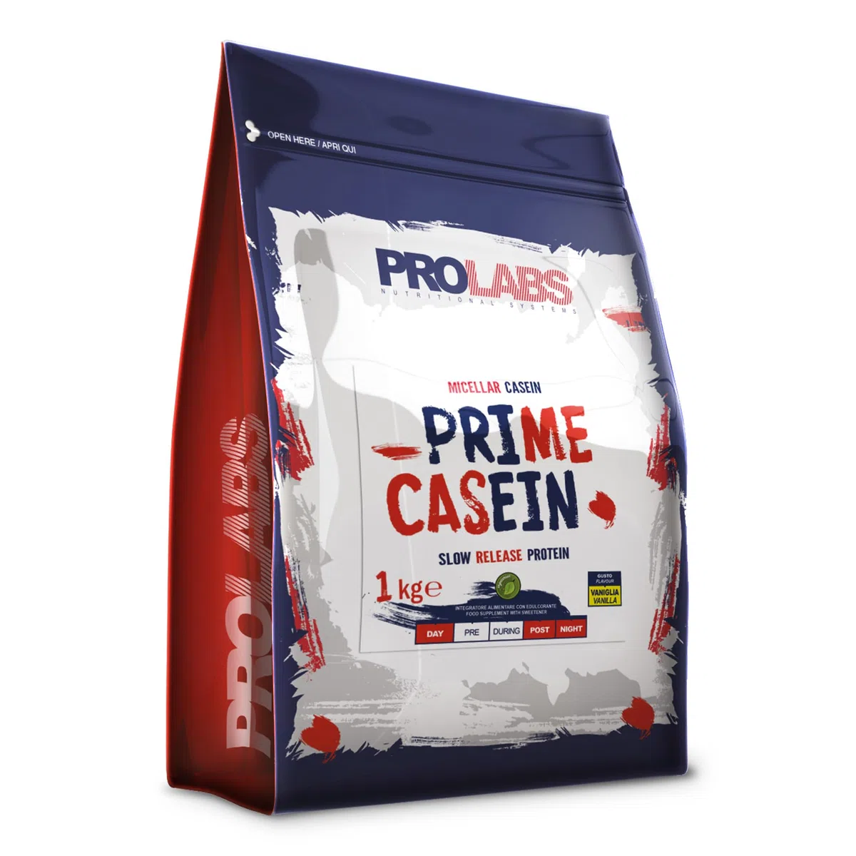 PROLABS PRIME CASEIN - 1 Kg - Vaniglia - Integratore alimentare di proteine del latte - Purissime caseine micellari - Crescita e mantenimento della massa muscolare