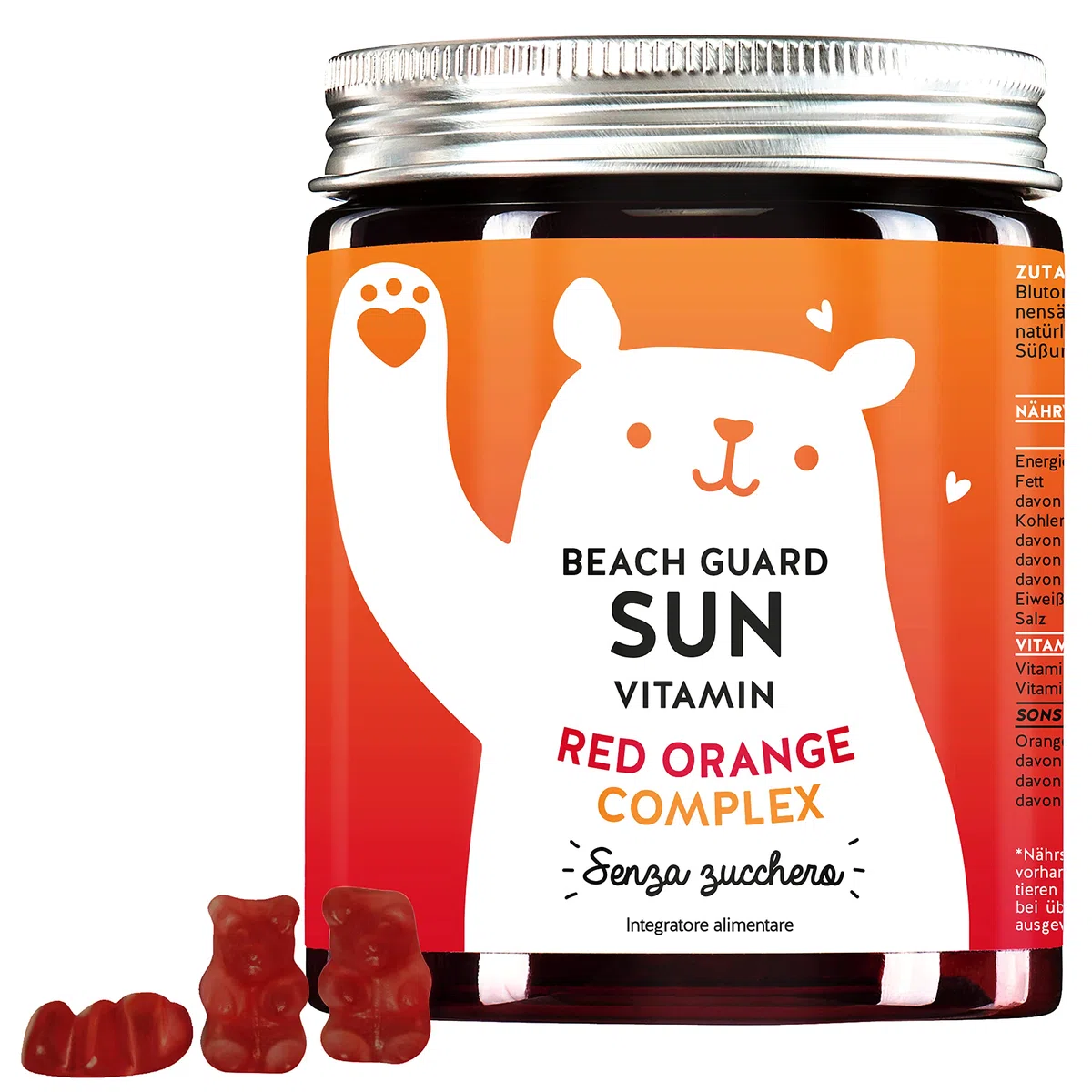 Protezione contro le macchie da iperpigmentazione, per un'abbronzatura uniforme - antiossidanti vitamina C & E - orsetti gommosi vegani, senza zucchero - Bears with Benefits