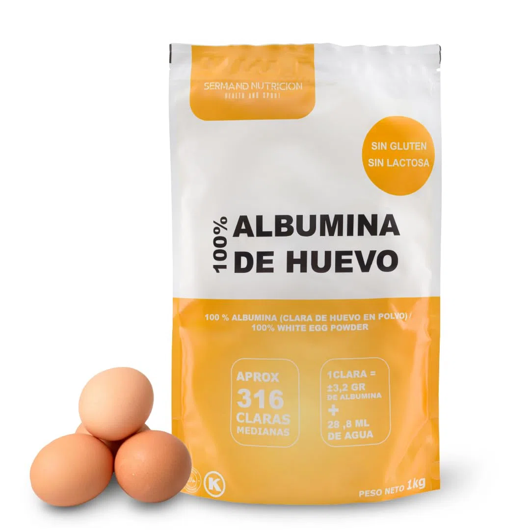 Albume d’Uovo Biologico in Polvere (1 kg) | Albumina d’Uovo Biologica | Senza Aditivi | Senza Lattosio | Uova Pastorizzate | Confezione con Chiusura Zip