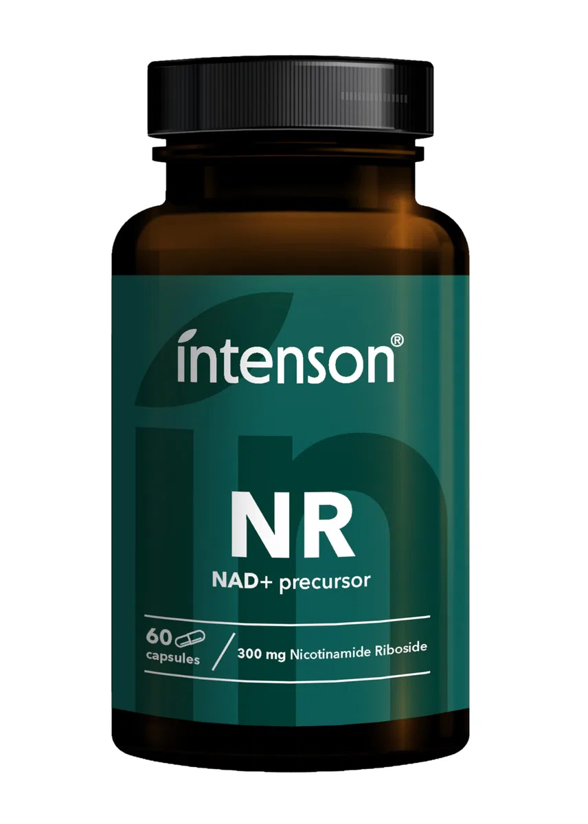 Intenson Nicotinamide Riboside NR, NAD+ Precursor, 300 mg per Capsula, NAD+ Booster, Benessere dell’età, 60 Capsule Vegane, Formula Pulita e Essenziale