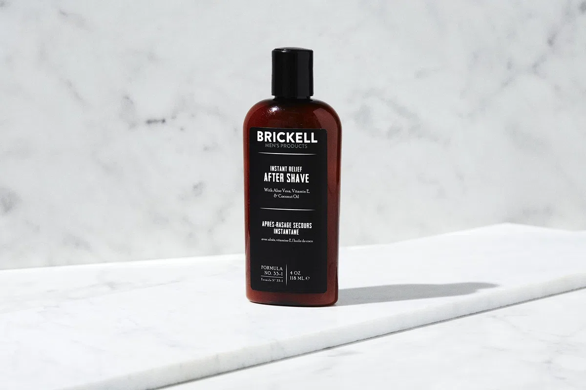Brickell Men's Products Dopo Barba Sollievo Immediato -118 ml - Naturale ed Organico, Profumato