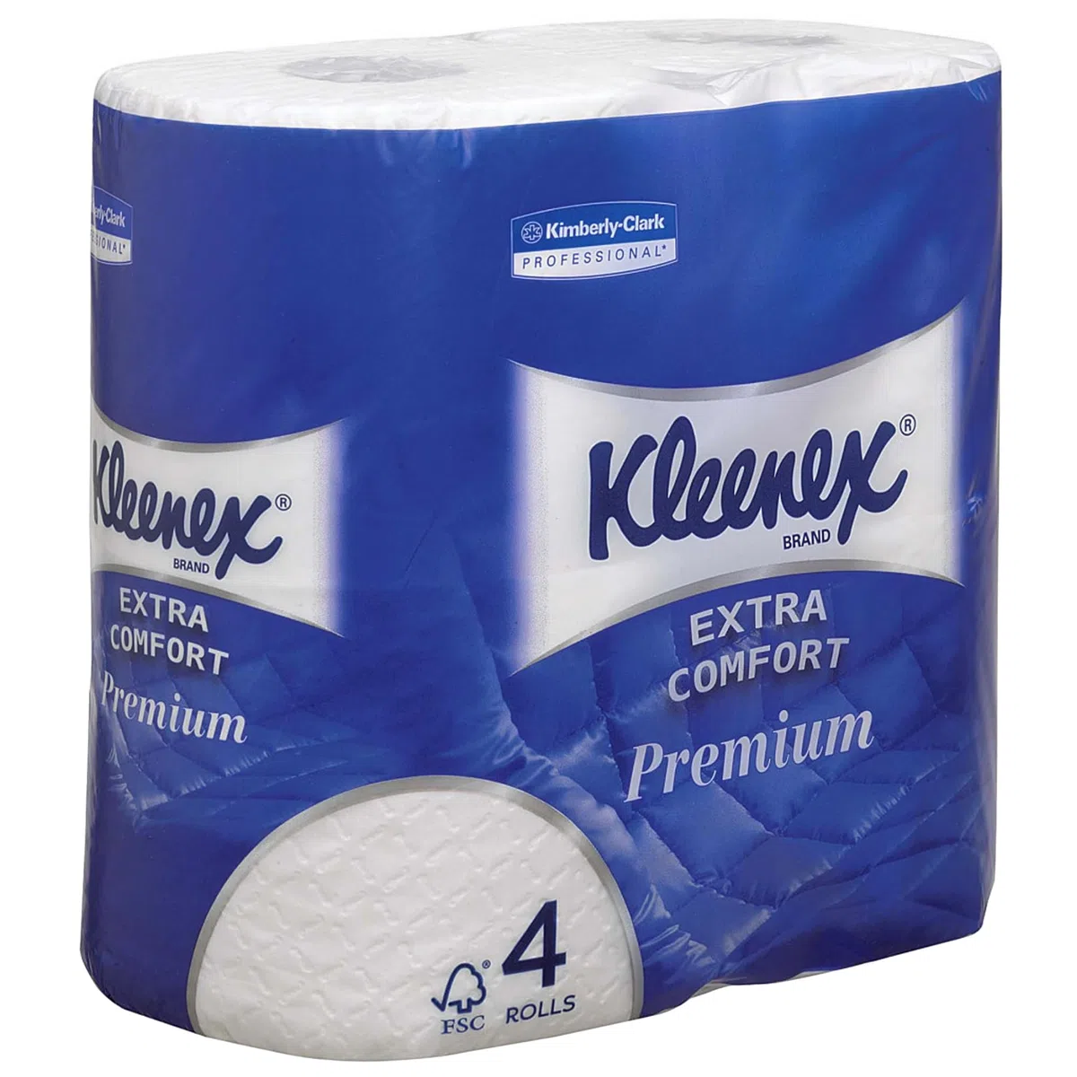 Kleenex Extra Confort Carta igienica, 4 veli, morbidezza ottima, Con Certificazione FSC, 24 Rotoli Piccoli da 160 Fogli, Premium, Bianco, Nr. Articolo 8484