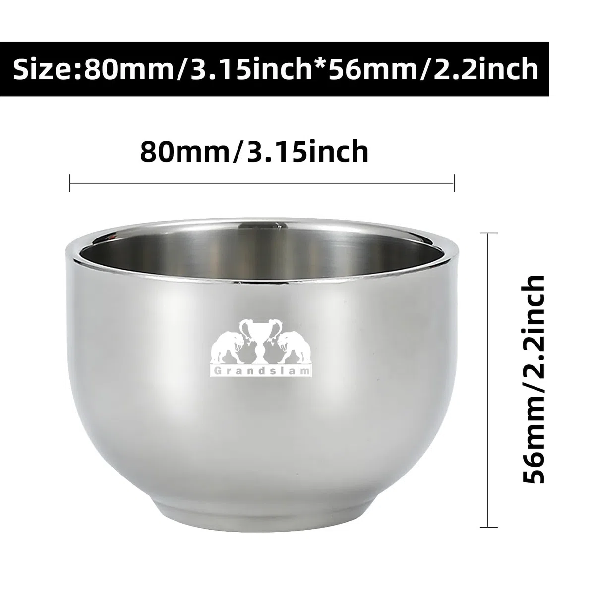 Grandslam Set di Pennelli da Barba Premium, 3 in1 Pennelli da Barba da Uomo, Supporto e Ciotola in Acciaio Inox, Kit Tradizionale per Rasatura a Umido, Set da Barba Manuale per Regalo da Uomo (Nero)