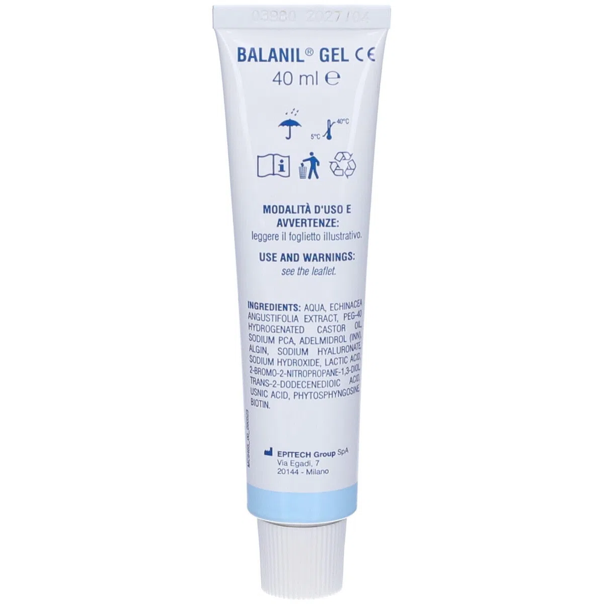 Epitech Group Balanil Gel Dispositivo Medico Area Genitale Maschile, 40ml