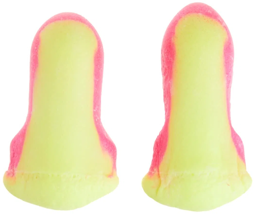 Howard Leight Laser Lite Inserti Auricolari Monouso Senza Cordoncino, Schiuma Autoregolabile, Colori Vivaci Magenta e Giallo, Taglia Unica, Forma a T, SNR 35 dB, 3301105 (200 Paia)