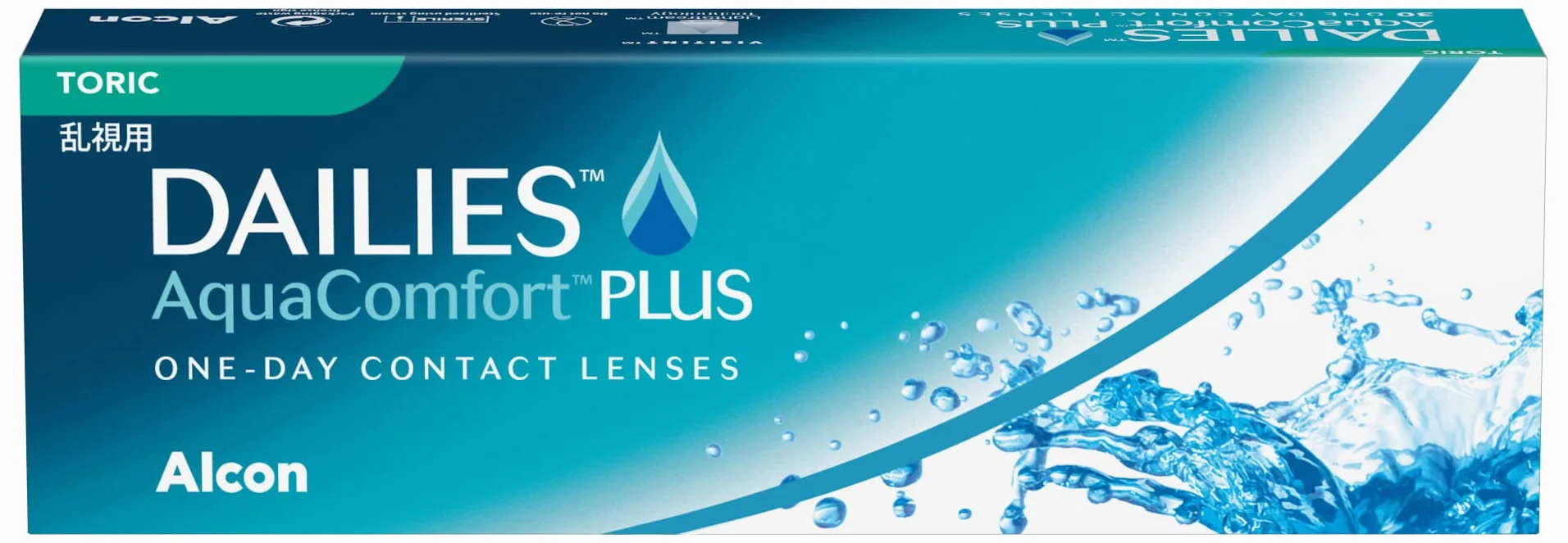 Dailies AquaComfort Plus Toric lenti a contatto giornaliere | 30 lenti | BC 8.8 mm | DIA 14.4 mm | CYL -00.75 | asse 160 | -02.50 diottrie