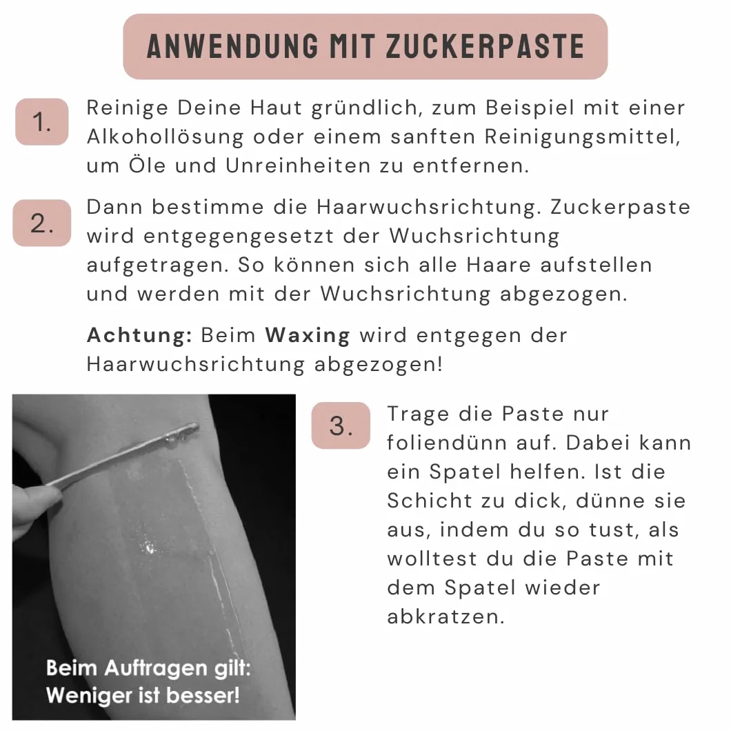 Sugaring Pasta di zucchero | 100% naturale vegano | depilazione delicata e indolore | 1 barattolo | pelle liscia fino a 4 settimane | per uomini e donne (500 g extra morbido)