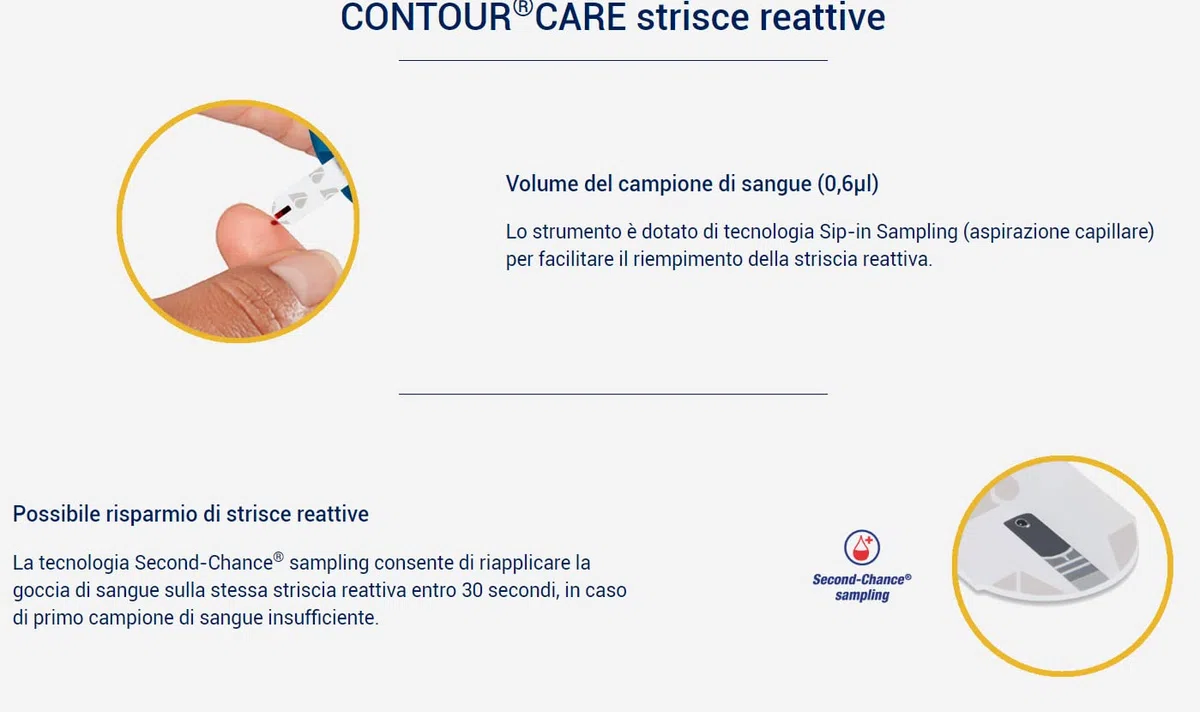 Contour Care 50 Strisce Reattive per la Determinazione della Glicemia