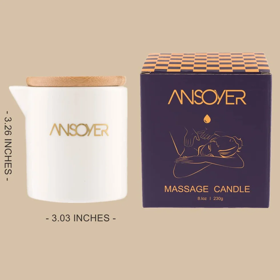 Candele Da Massaggio - Idratanti e nutrienti per la SPA di casa - 230 g (Marshmallow Rosa)