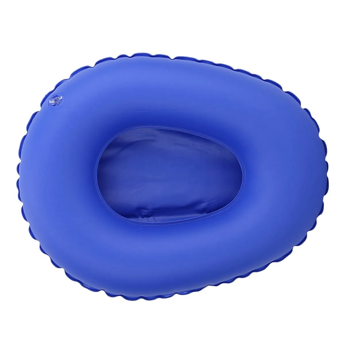 Padella Gonfiabile da Letto per Anziani Allettati, Lavabile Portatile Gonfiabile con pompa a mano, blu PU Materiale, Paralisi Ustioni Fratture Letto Uso