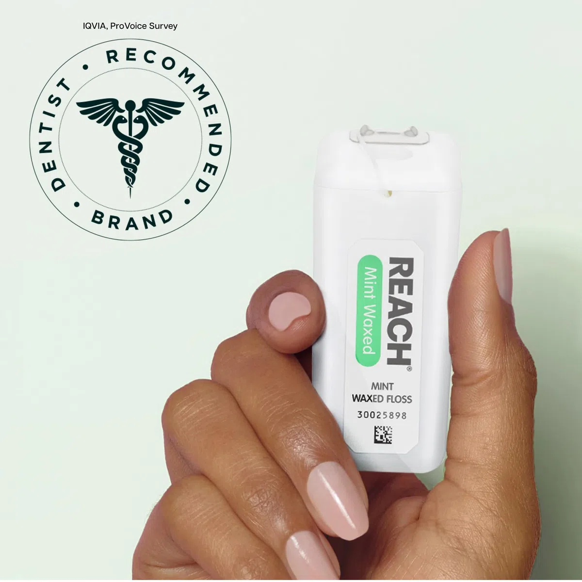 Johnson Johnson & Reach Dental Floss Mint cerato, 200 m, confezione da 6 pezzi