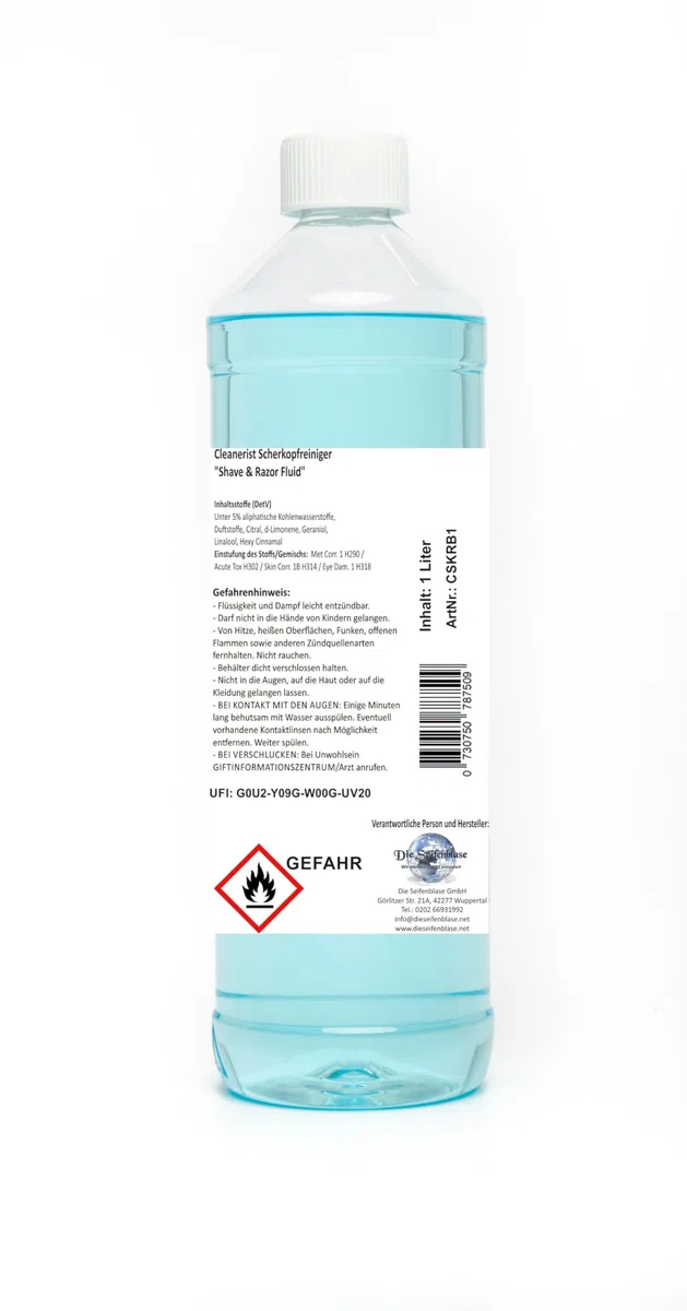 Cleanerist | 6 X 1L Pulitore per testina di rasatura Liquido di ricarica per Braun Clean & Renew (Series 3/5/7/8/9) – Sostituzione per la ricarica di 50 cartucce di pulizia CCR – Rasoio liquido